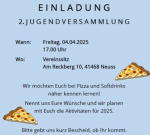 Termine Einladung Jugendversammlung 2025 Termine